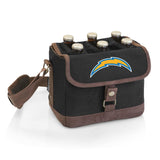 Chargers Beer Caddy Cooler Tote with Opener by Picnic Time Pro Football Hall of Fame