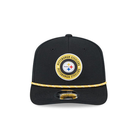 Steelers Men's New Era 2024 9SEVENTY Stretch Snap Sideline Hat