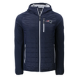 Patriots Cutter and Buck Men's Navy Rainier PrimaLoft Eco Hybrid Jacket