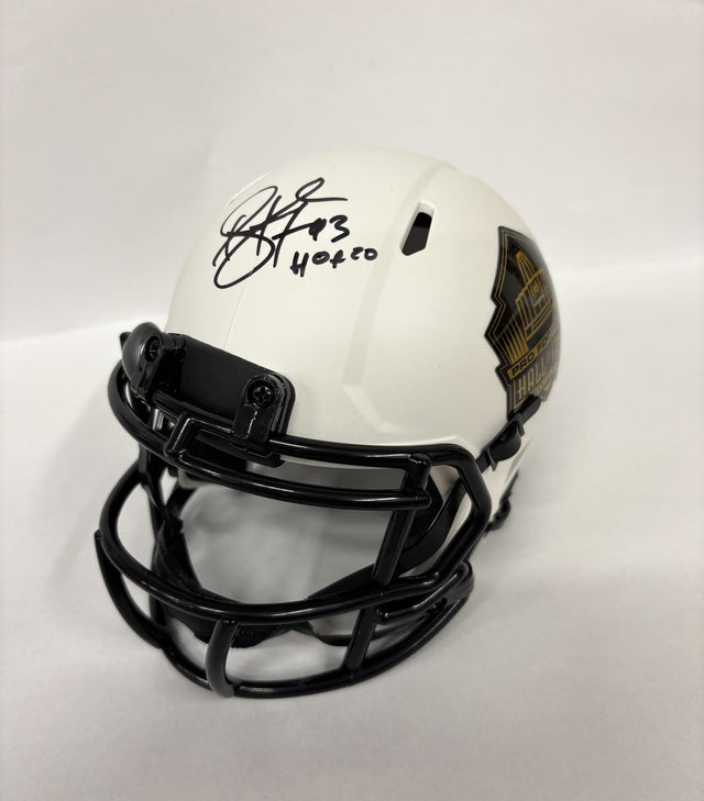 Troy Polamalu Autographed Hall of Fame Lunar Eclipse Speed Mini Helmet With Inscription