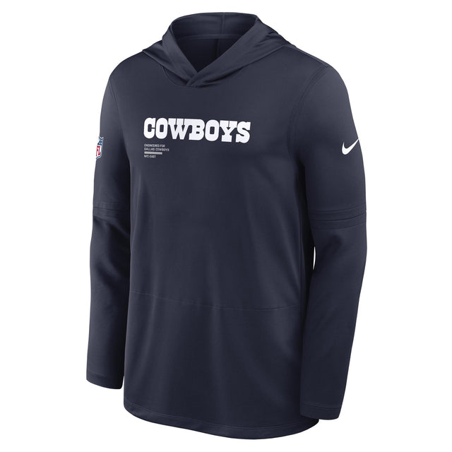 Cowboys 2025 Nike Men's Dri-Fit Lightweight Long Sleeve Hoodie Top
