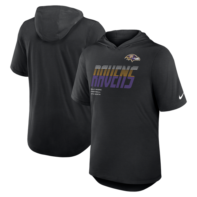 Ravens 2026 Nike Men's Short Sleeve Hoodie Top