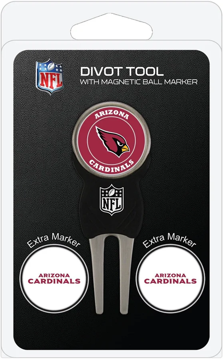 Cardinals Divot Tool & Ball Markers Set Pro Football Hall of Fame