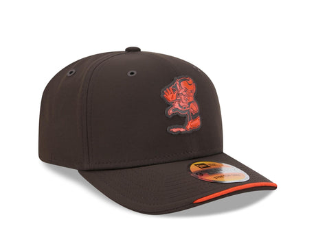 Browns 2026 New Era Men's Throwback 9SEVENTY Stretch Snap Sideline Hat