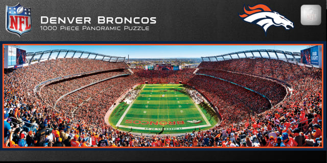 Broncos 1000pc Panoramic Puzzle- Endzone