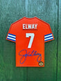 John Elway Wood Jersey 3D Sign
