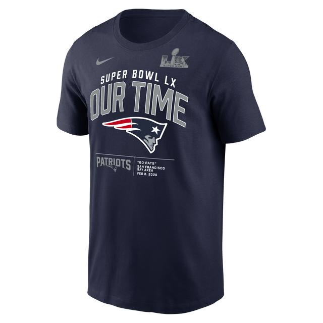 Patriots 2026 Nike Men's AFC Super Bowl LX (60) Bound Iconic T-Shirt