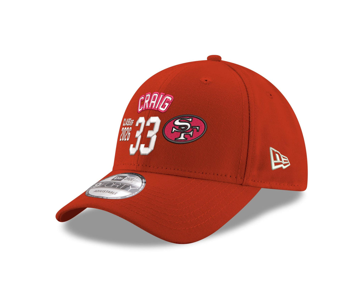 Roger Craig 49ers Class of 2026 New Era GCP 9FORTY Name and Number Hat