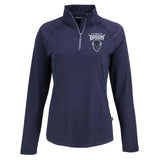 HBCU Team Cutter & Buck Women's Coastline Recycled Double Peached 1/4 Zip Pullover