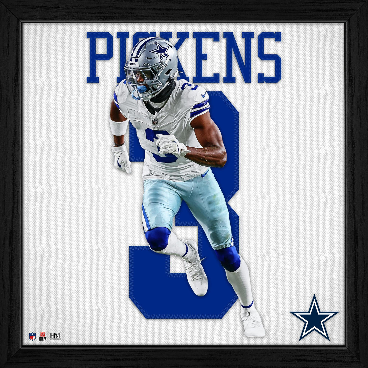 Cowboys George Pickens Impact Jersey Frame