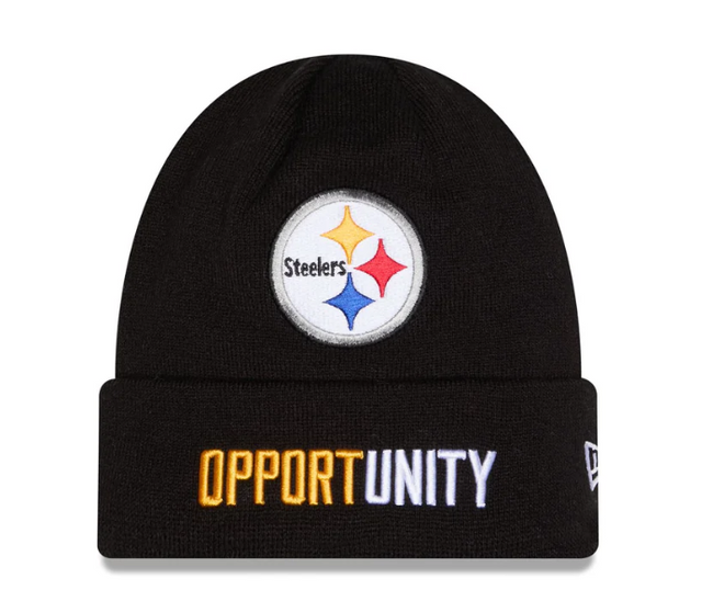 Steelers 2025 New Era Men's Inspire Change Black Knit