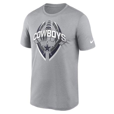 Cowboys 2025 Men's Nike Grey Icon Legend T-Shirt