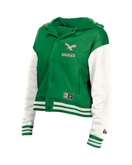 Eagles 2026 New Era Women's Snap Front Jacket Pro Football Hall of Fame