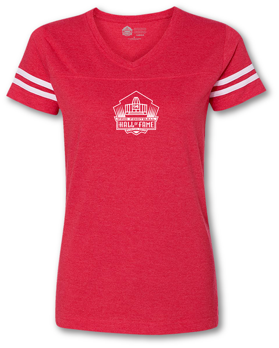 Hall of Fame Women's Logo Football T-Shirt