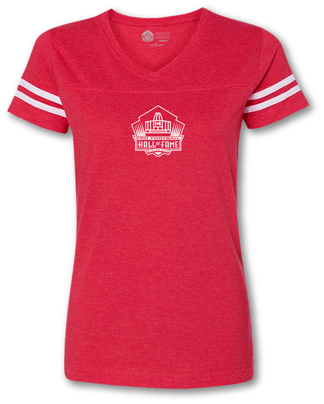 Hall of Fame Women's Logo Football T-Shirt