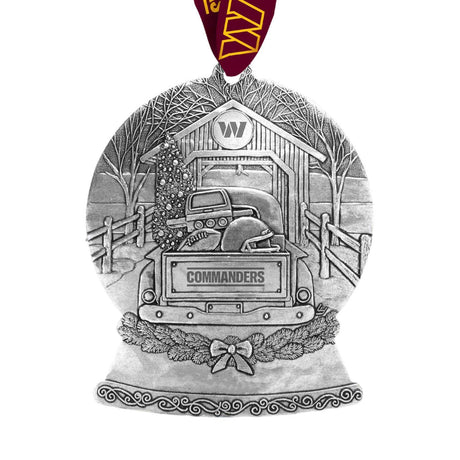 Commanders Tailgate Truck Snow Globe Ornament Pro Football Hall of Fame