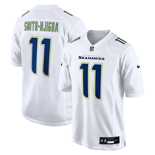 Seahawks Jaxon Smith-Njigba Men's Tundra White Nike Game Jersey