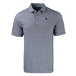 Patriots Cutter and Buck Men's Navy Forge Eco Double Stripe Recycled Polo