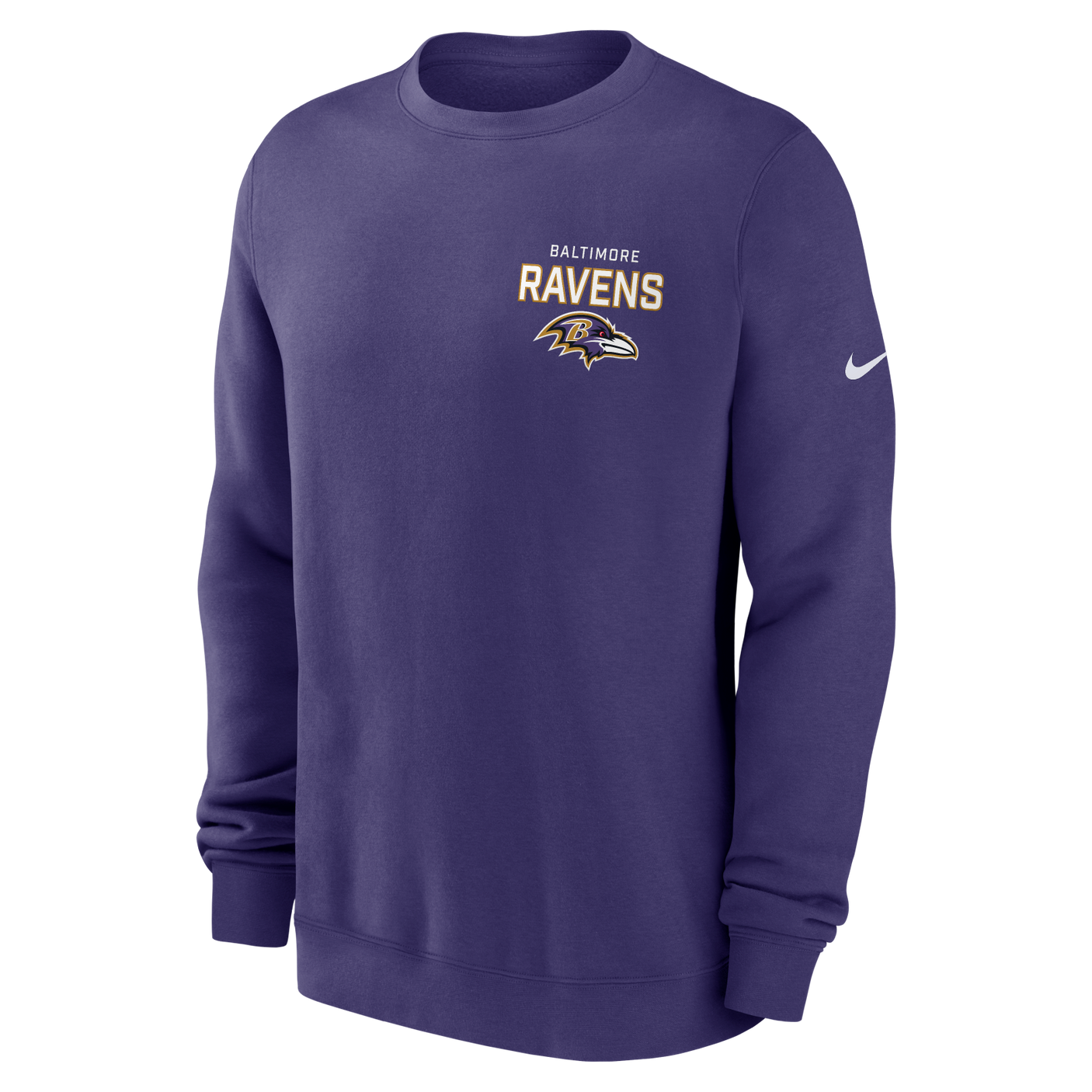 Ravens 2025 Men's Nike Fleece Club Crewneck