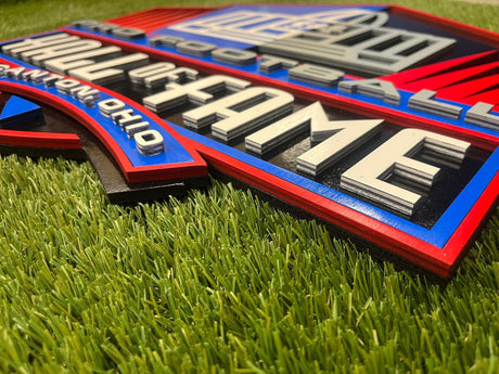 3D Hall of Fame Logo Full Color Wood Sign - DS