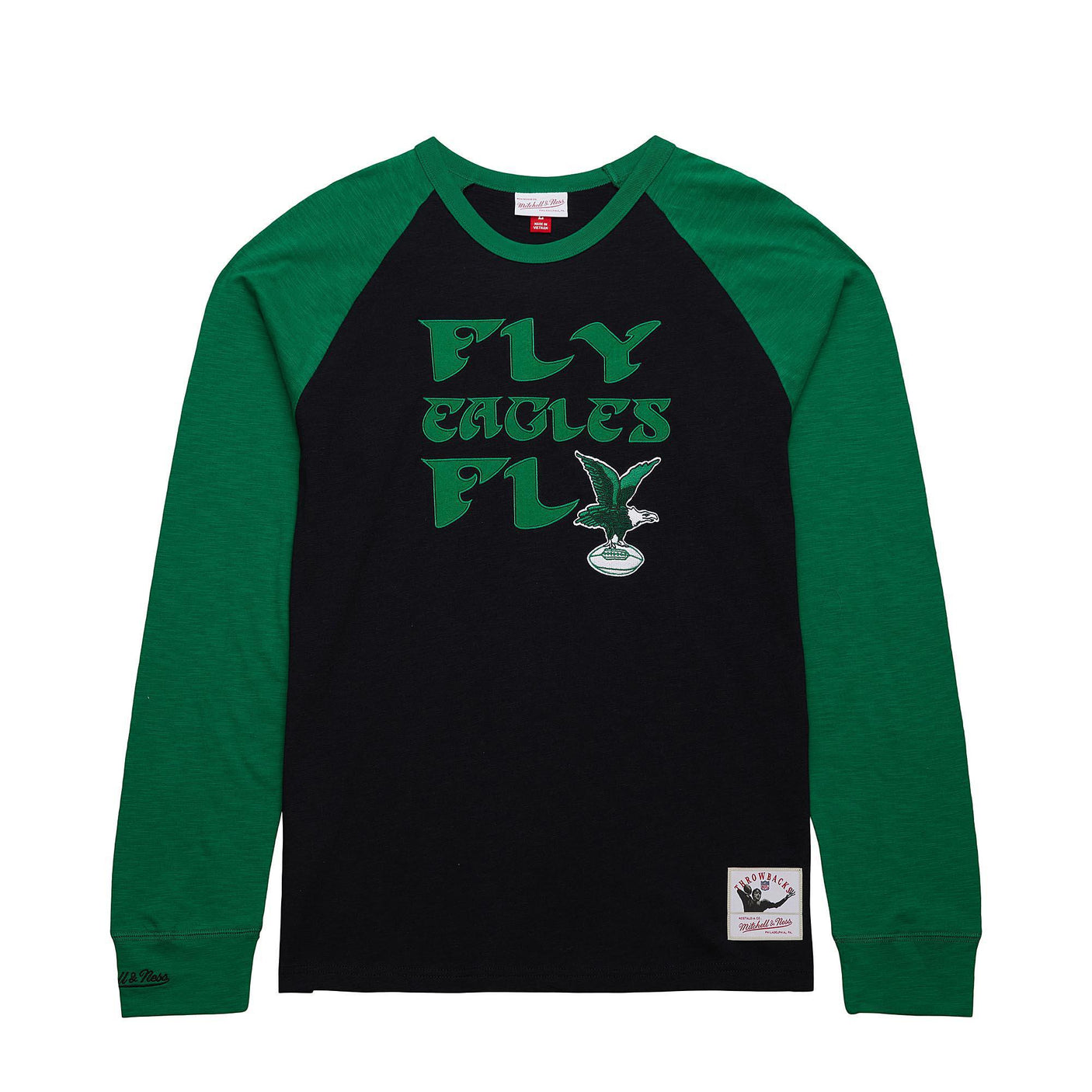 Eagles Men's Mitchell & Ness Vintage Logo Long Sleeve T-Shirt