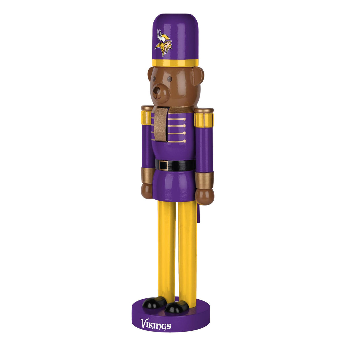 Vikings 14 Inch Bear Nutcracker Pro Football Hall of Fame