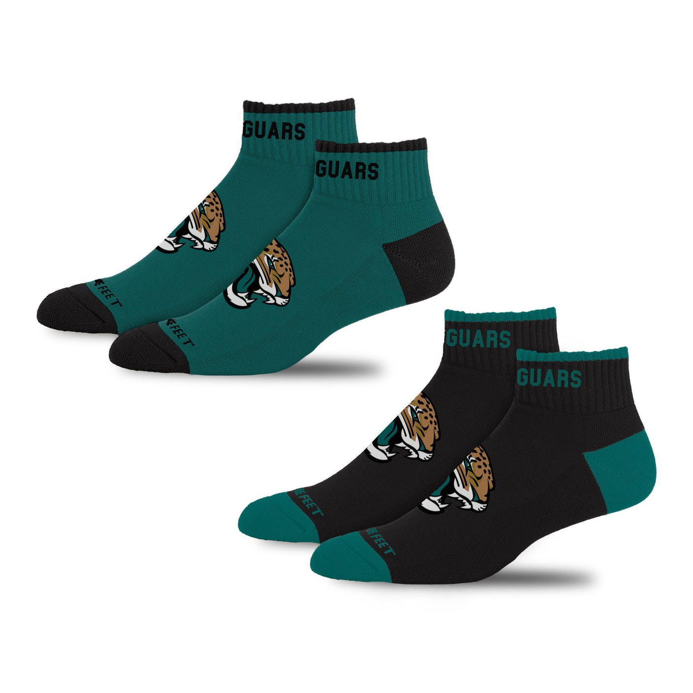 Jaguars 2025 2-Pack Front & Center Socks