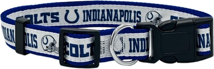Colts Pets First Satin Dog Collar Pro Football Hall of Fame