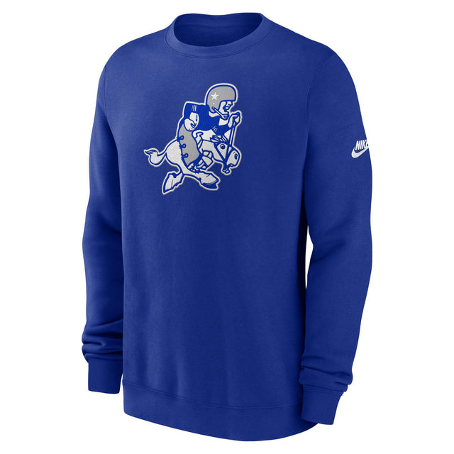 Cowboys 2025 Nike Men's Rewind Club Crewneck