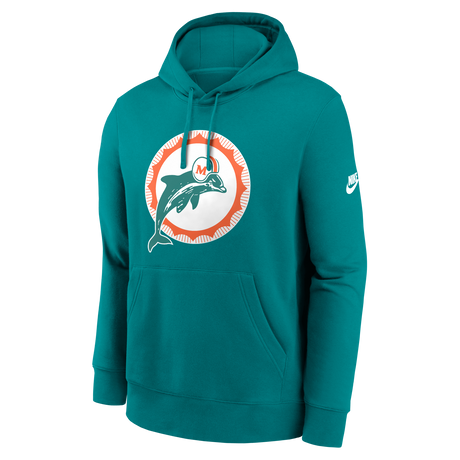 Dolphins 2026 Nike Men's Club Logo Hoodie Pro Football Hall of Fame