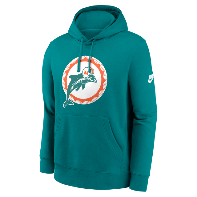Dolphins 2026 Nike Men's Club Logo Hoodie Pro Football Hall of Fame