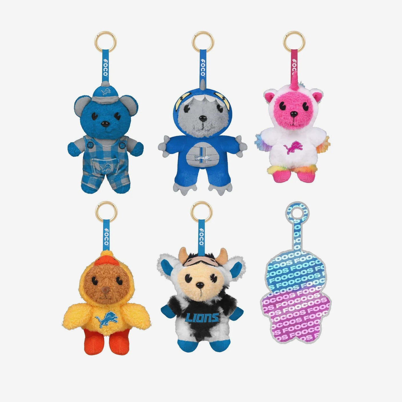 Lions FOOCOOS Plush Bag Charm Keychain Blind Box Series 1