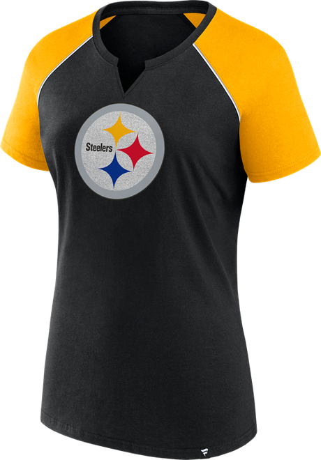 Steelers Women's Glittered Short Sleeve T-Shirt