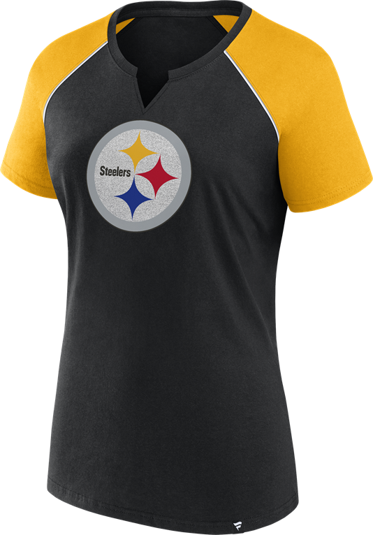 Steelers Women's Glittered Short Sleeve T-Shirt