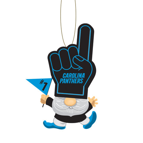 Panthers Foam Finger Gnome Tree Ornament