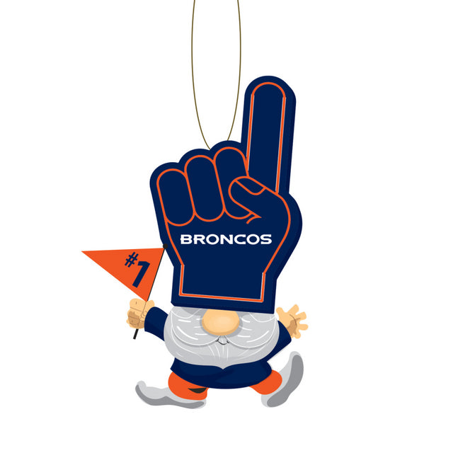 Broncos Foam Finger Gnome Tree Ornament