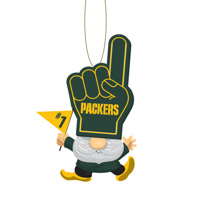 Packers Foam Finger Gnome Tree Ornament