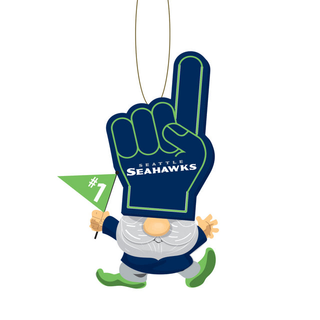 Seahawks Foam Finger Gnome Tree Ornament