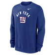 Giants 2026 Nike Men's Club Fleece Pullover Crewneck Pro Football Hall of Fame