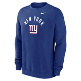 Giants 2026 Nike Men's Club Fleece Pullover Crewneck Pro Football Hall of Fame