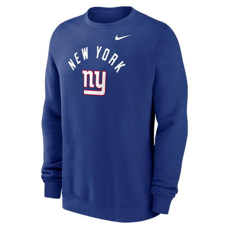 Giants 2026 Nike Men's Club Fleece Pullover Crewneck Pro Football Hall of Fame