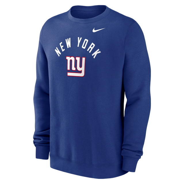 Giants 2026 Nike Men's Club Fleece Pullover Crewneck Pro Football Hall of Fame