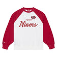 49ers 2026 Mitchell & Ness Women's NFL Head Coach Raglan Crewneck Pro Football Hall of Fame