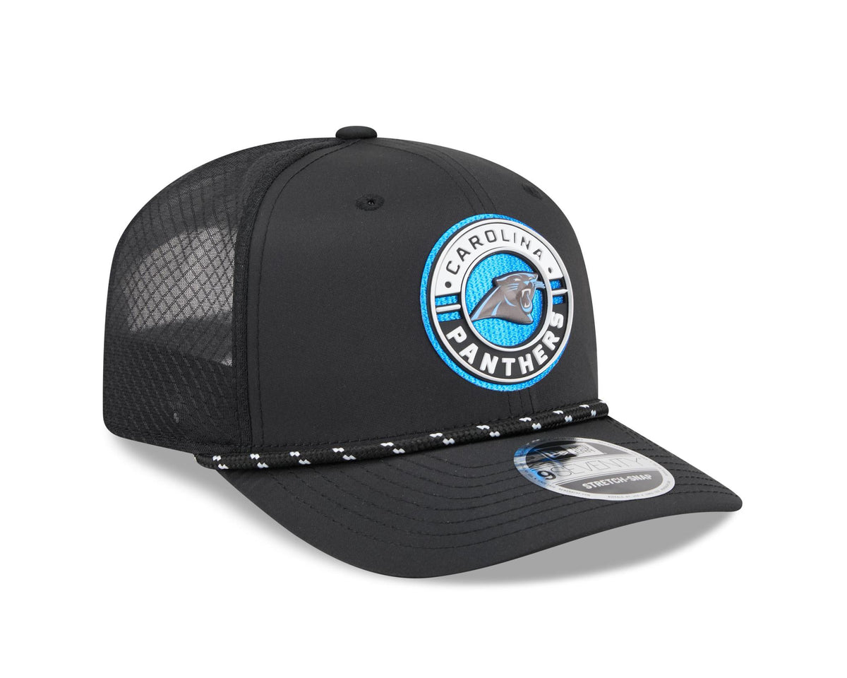Panthers 2026 New Era Men's 9SEVENTY Stretch Snap Two-Tone Hat Pro Football Hall of Fame