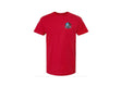 Hall of Fame Red Left Chest Logo T-Shirt