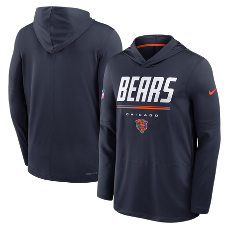 Bears 2026 Nike Men's Dri-Fit Lightweight Long Sleeve Hoodie Top