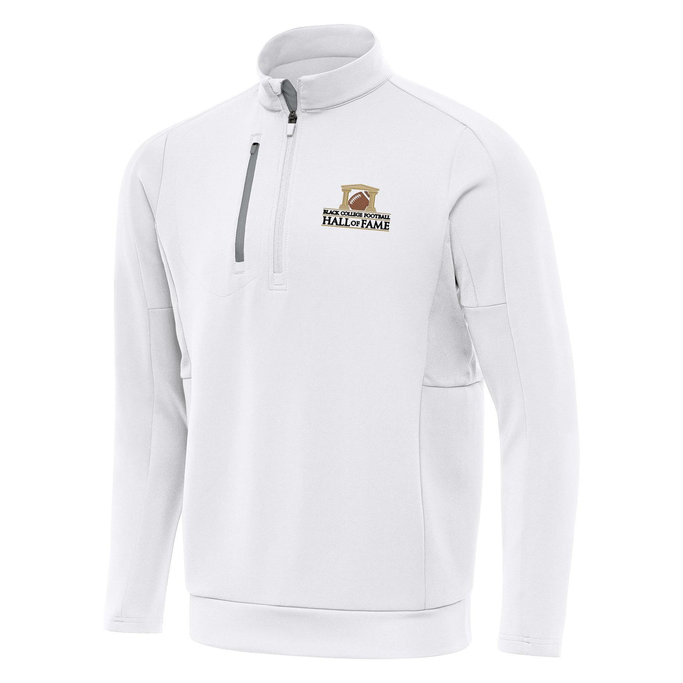 Black College Football Hall of Fame 1/4 Zip Jacket - White