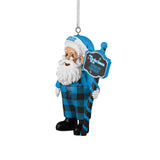 Panthers Santa Overalls Ornament