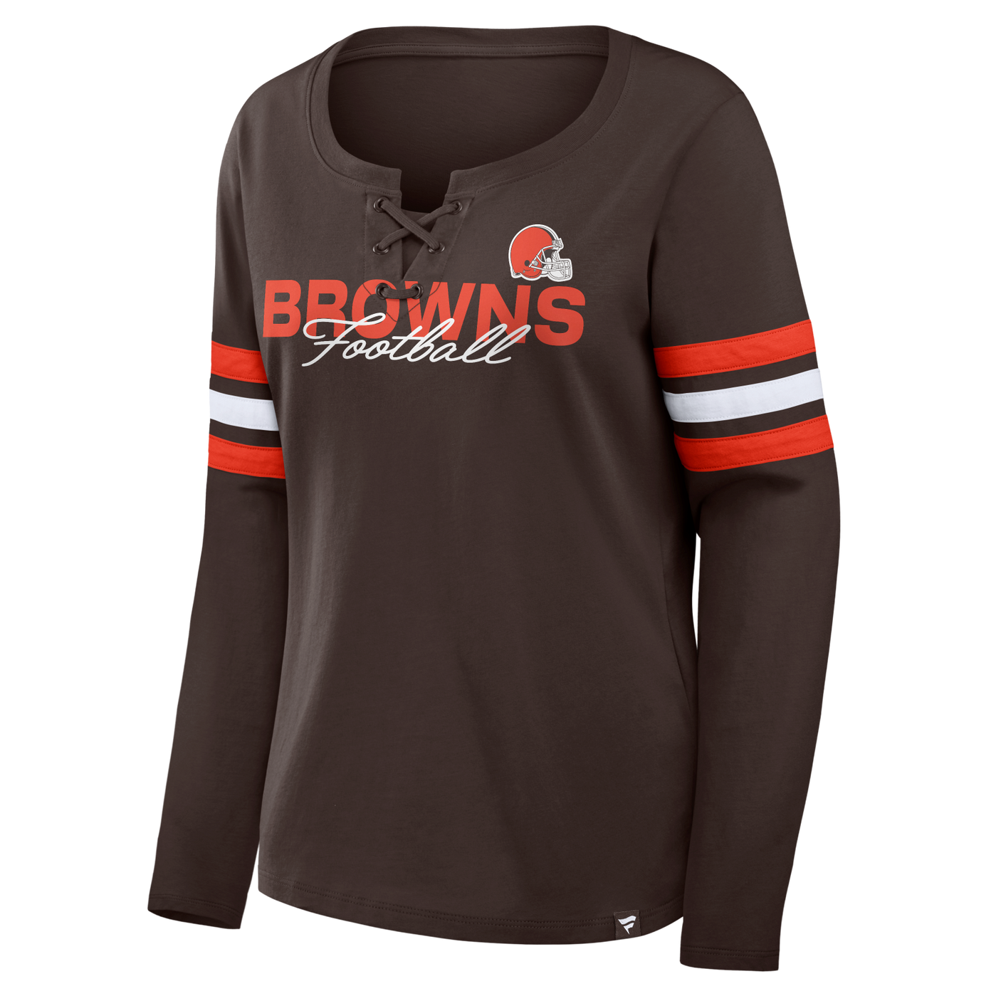 Browns 2026 Fanatics Women's Lace Up Long Sleeve Top