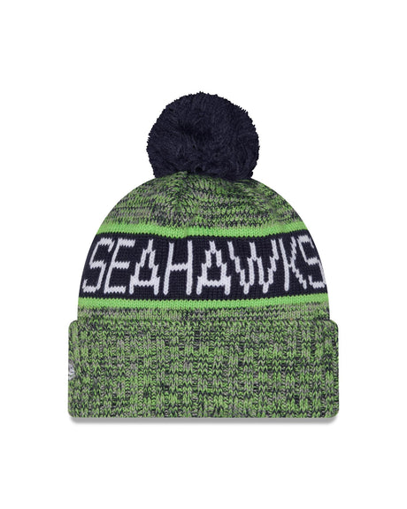 Seahawks 2026 New Era Men's Green Tri-Color Knit Pro Football Hall of Fame
